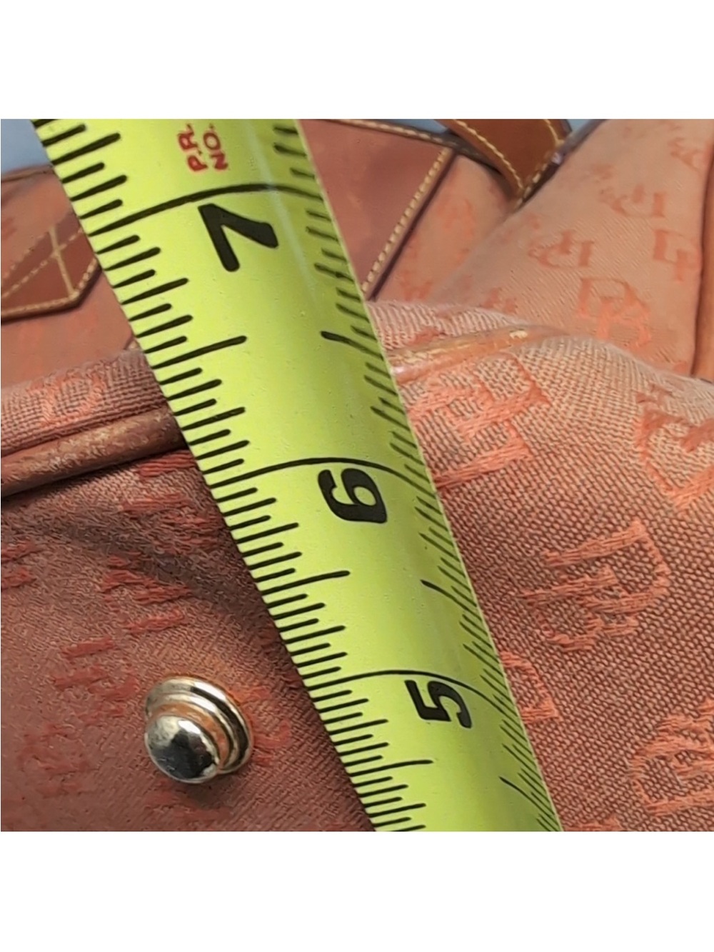 Dooney & Bourke Orange Logo Tote - Picture 12 of 13